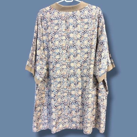 Hilo Hattie Men's Blue Hawaiian Button Front Polo Shirt Coastal Beach Dad Shirt - Picture 2 of 10